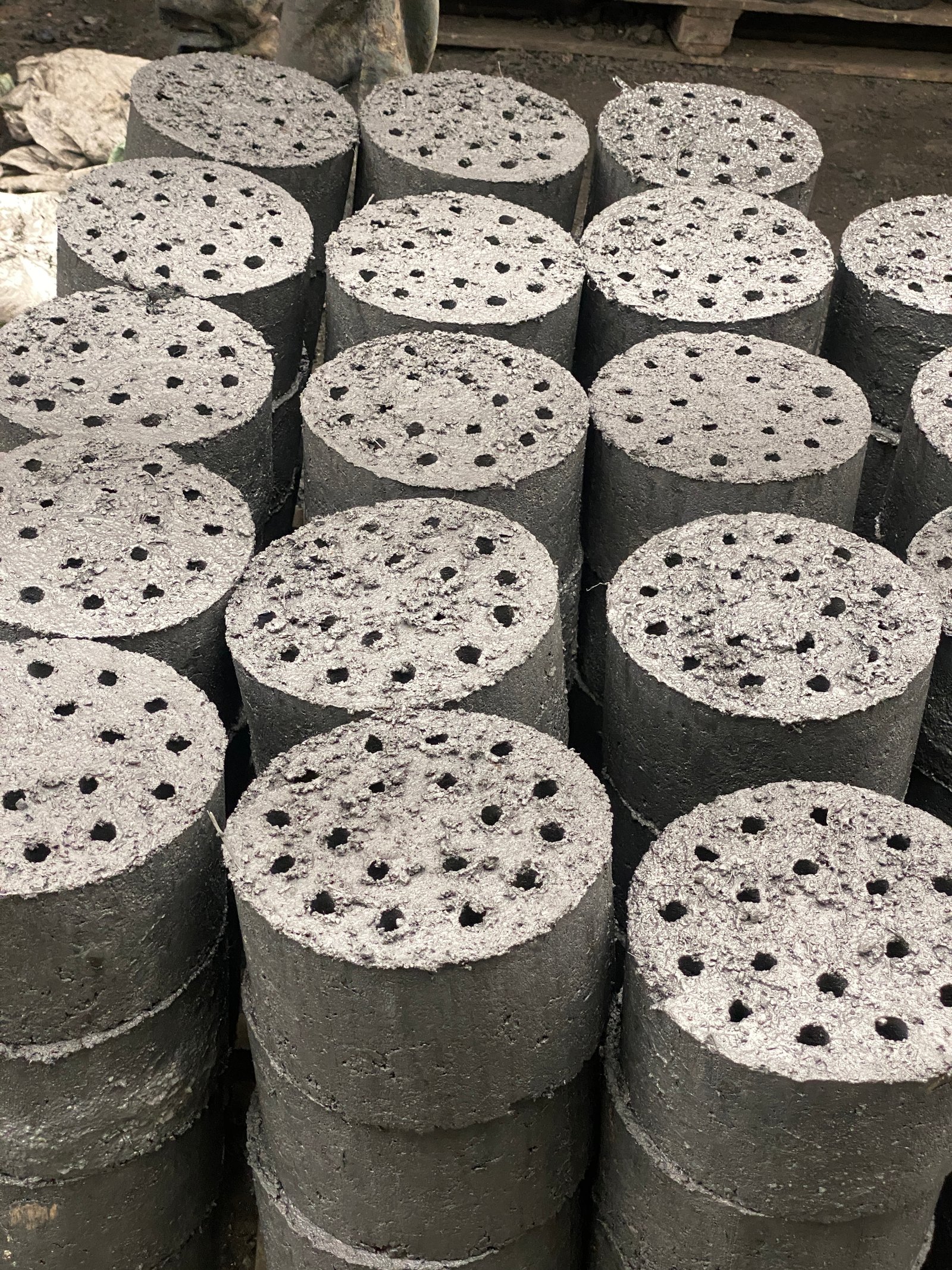 Honeycomb briquettes